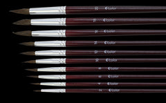 Set 10 Pensule rotunde nr 4 din Par de Ponei