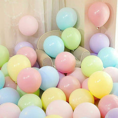Set 100 Baloane Petrecere latex pastel Multicolor forma ovala 25 cm