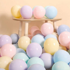 Set 100 Baloane Petrecere latex pastel Multicolor forma ovala 25 cm