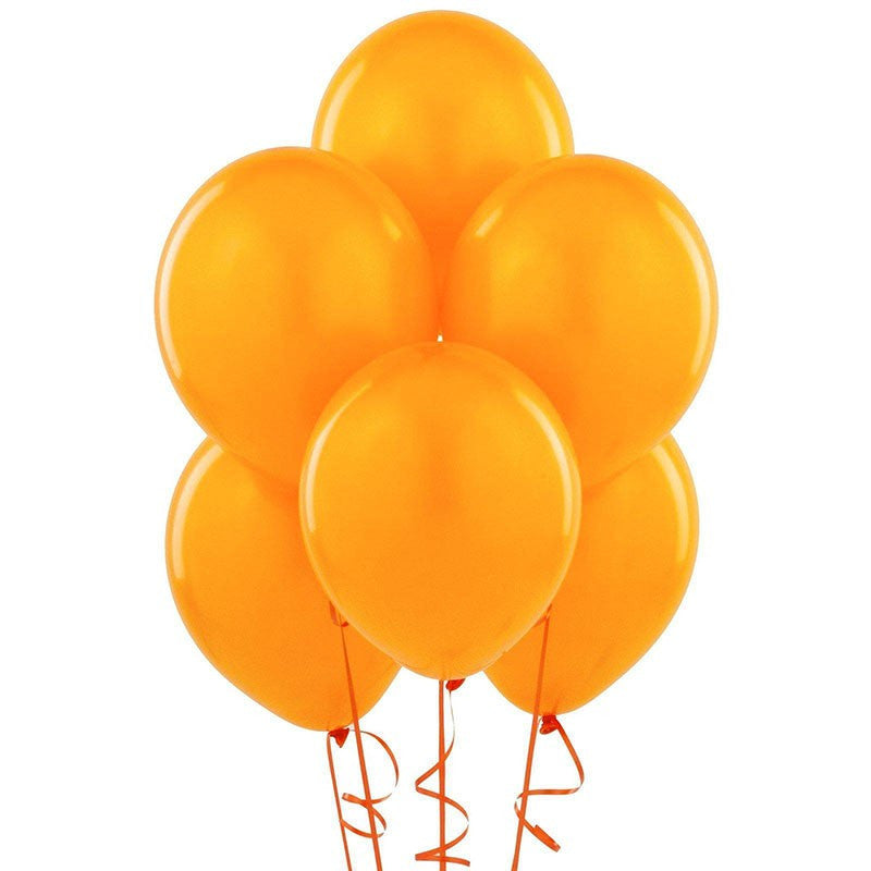 Set 100 baloane portocalii diametru 30 cm