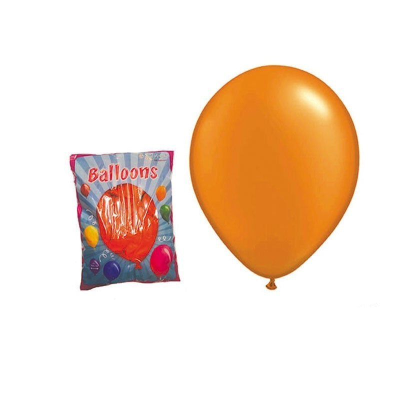 Set 100 baloane portocalii diametru 30 cm