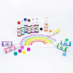 Set 12 carioci dot markers lavabile uscare rapida 40 ml culori diverse