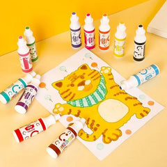 Set 12 carioci dot markers lavabile uscare rapida 40 ml culori diverse