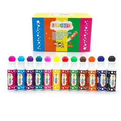 Set 12 carioci dot markers lavabile uscare rapida 40 ml culori diverse