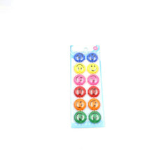 Set 12 magneti whiteboard smiley face 30 mm diverse culori