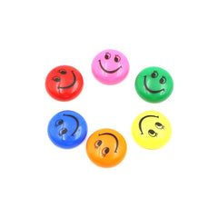 Set 12 magneti whiteboard smiley face 30 mm diverse culori