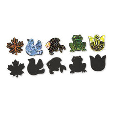 Set 125 Miniforme de razuit cu tematica naturala
