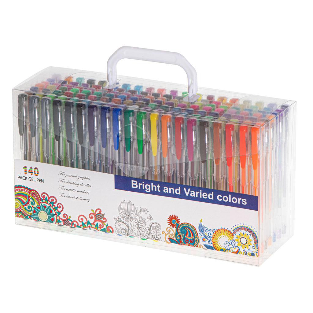 Set 140 piese Pixuri cu Gel Multicolor cu Sclipici (glitter)