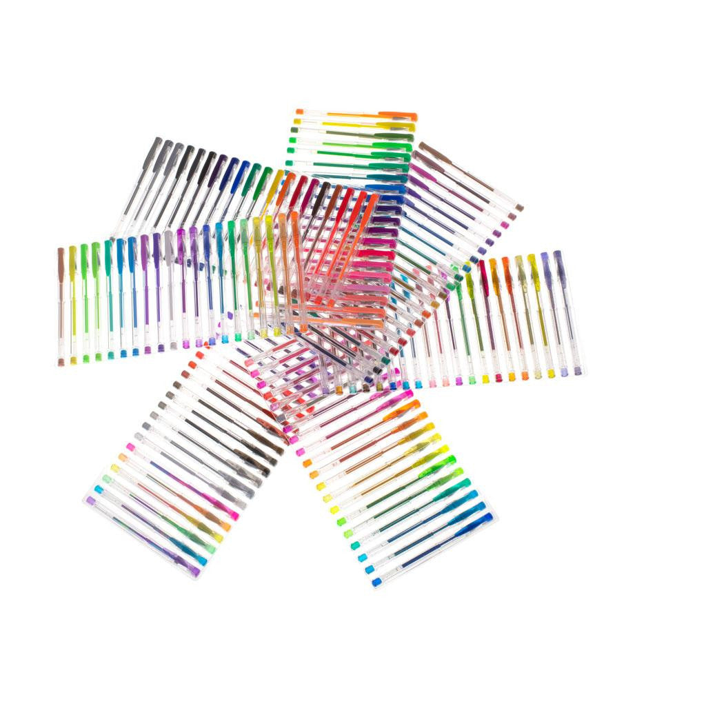 Set 140 piese Pixuri cu Gel Multicolor cu Sclipici (glitter)
