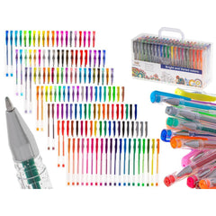 Set 140 piese Pixuri cu Gel Multicolor cu Sclipici (glitter)