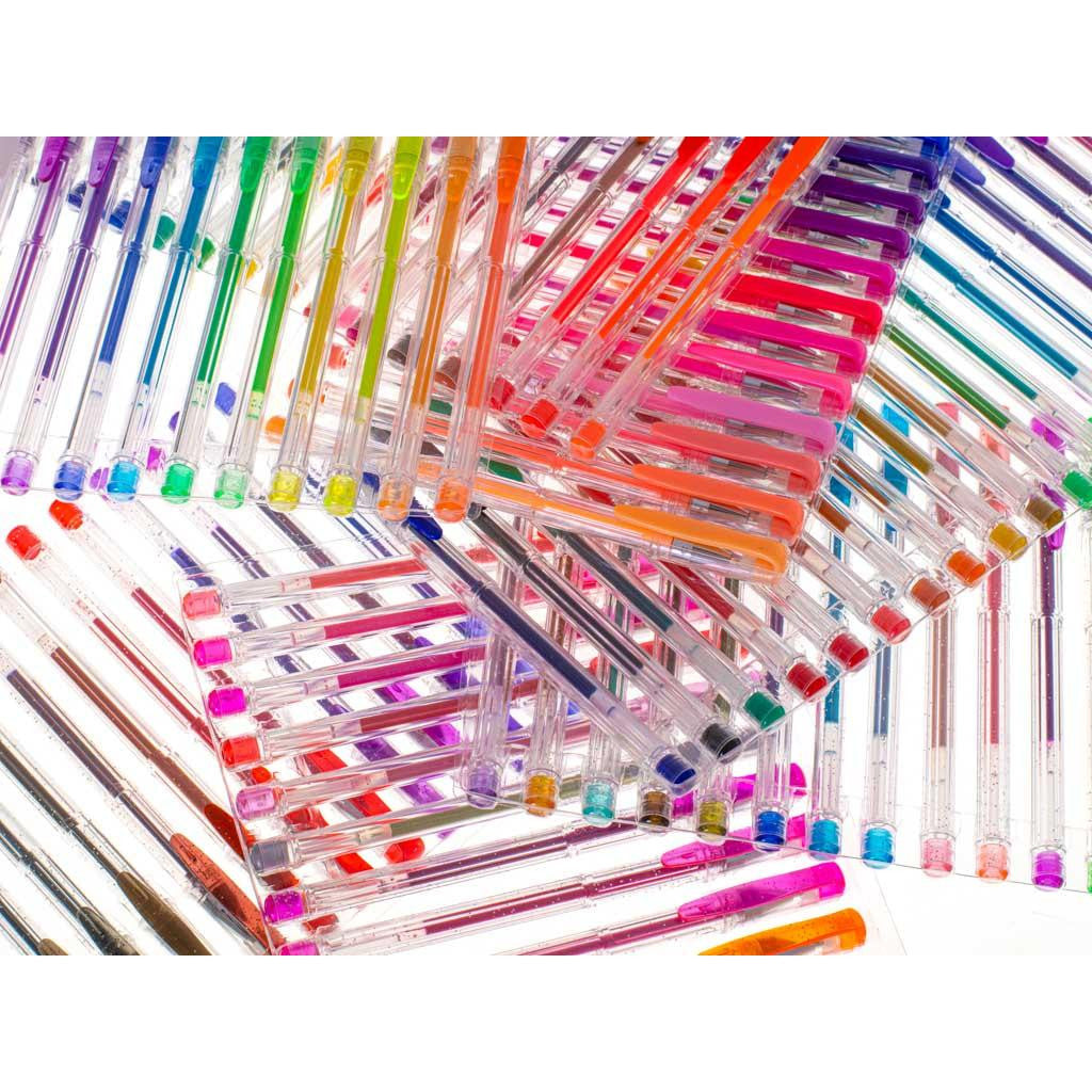 Set 140 piese Pixuri cu Gel Multicolor cu Sclipici (glitter)