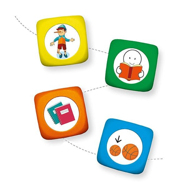 Set 15 Cuburi cu Povesti Story Cubes cu Ghid pedagogic si suport audio in limba romana
