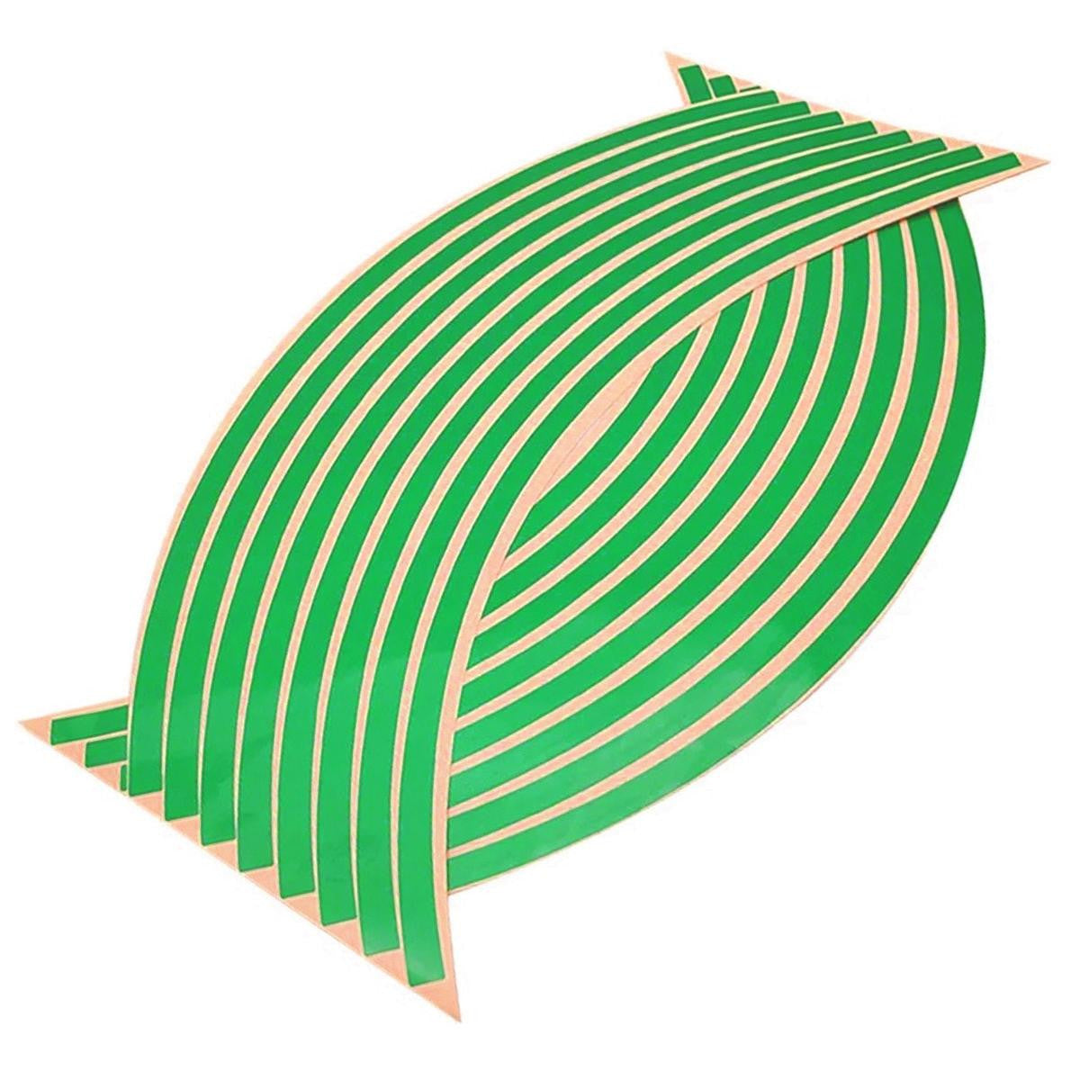 Set 16 Ornamente Reflectorizante pentru Jante Auto Moto culoare Verde