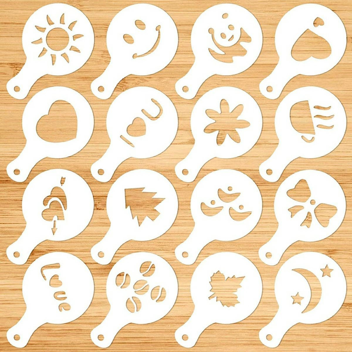 Set 16 Sabloane reutilizabile pentru Urnarea Desertului sau a Cafelei