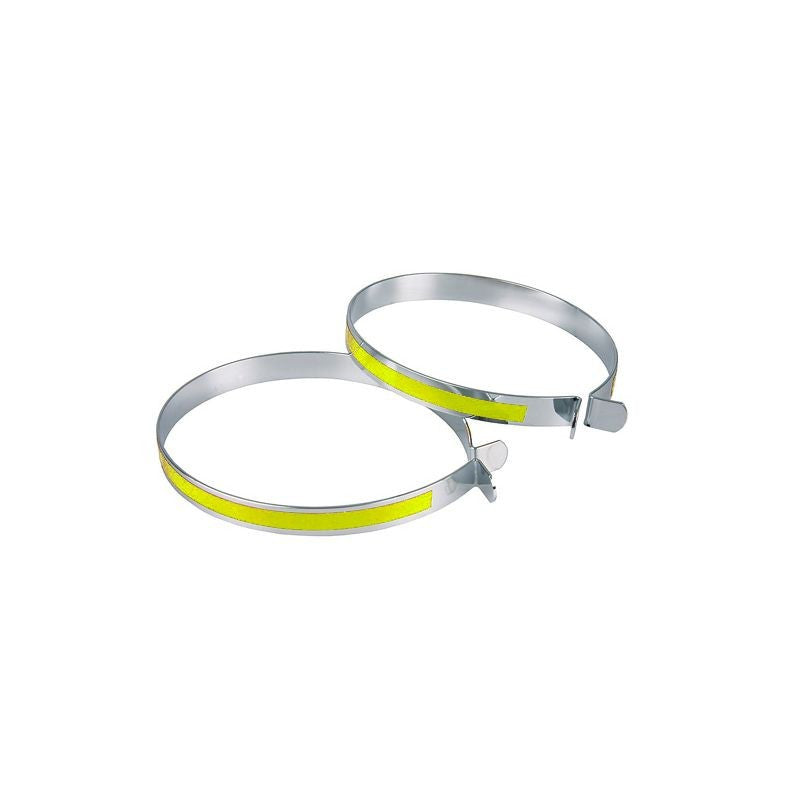 Set 2 clipsuri metalice Reflectorizante de Bicicleta pentru protejarea pantalonului