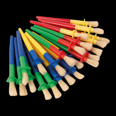 Set 24 de pensule groase maner cu protectie pentru copii mici Playbox