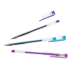 Set 25 piese Pixuri cu gel multicolor cu sclipici (glitter)
