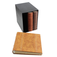 Set 3 albume foto10x15cm 200 poze piele ecologica spatiu notite legatura tip carte