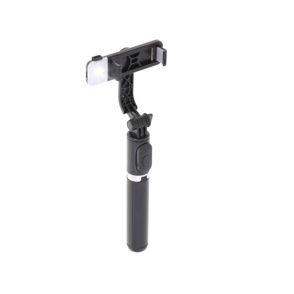 Set 3in1 Selfie Stick cu Lampa LED si Trepied conectare Bluetooth alimentare USB