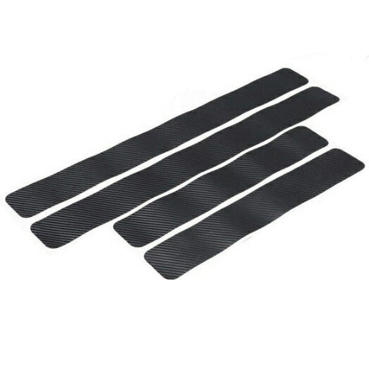 Set 4 bucati protectie Praguri Carbon 3D Universal culoare neagra