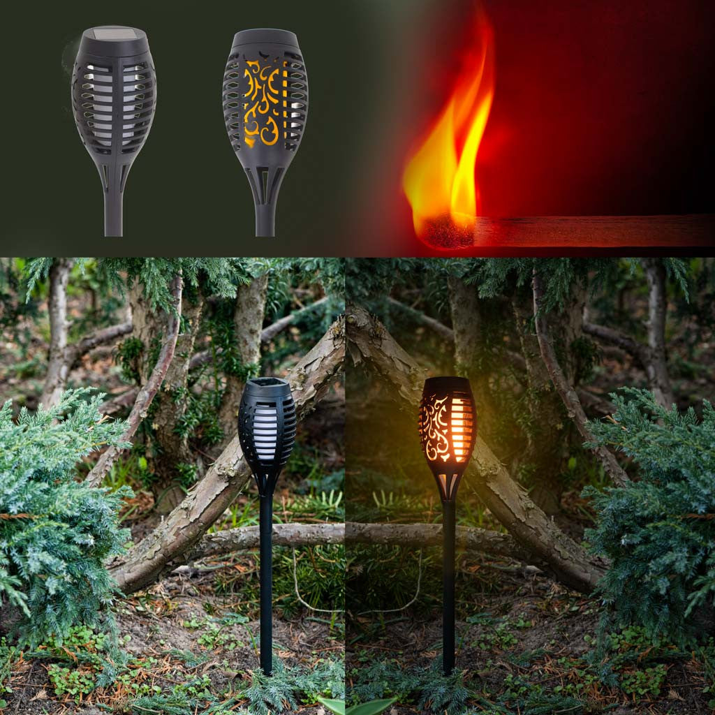 Set 4 lampi Solare de gradina tip Torta cu 12 LED-uri