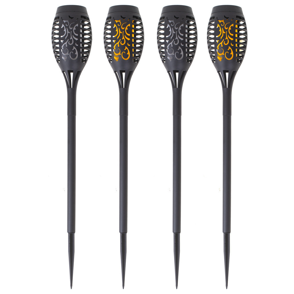 Set 4 lampi Solare de gradina tip Torta cu 12 LED-uri