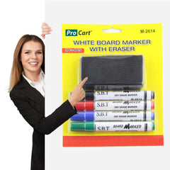 Set 4 Markere si Burete pentru Tabla Magnetica Procart