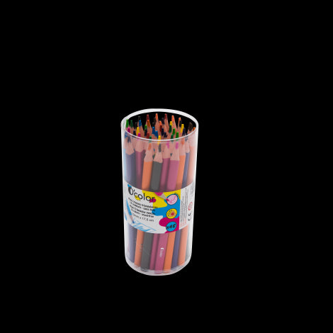Set 48 creioane colorate triunghiulare maxi mina 4 mm OColor