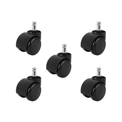 Set 5 roti pentru scaune de birou si gaming diametru 50 mm universale