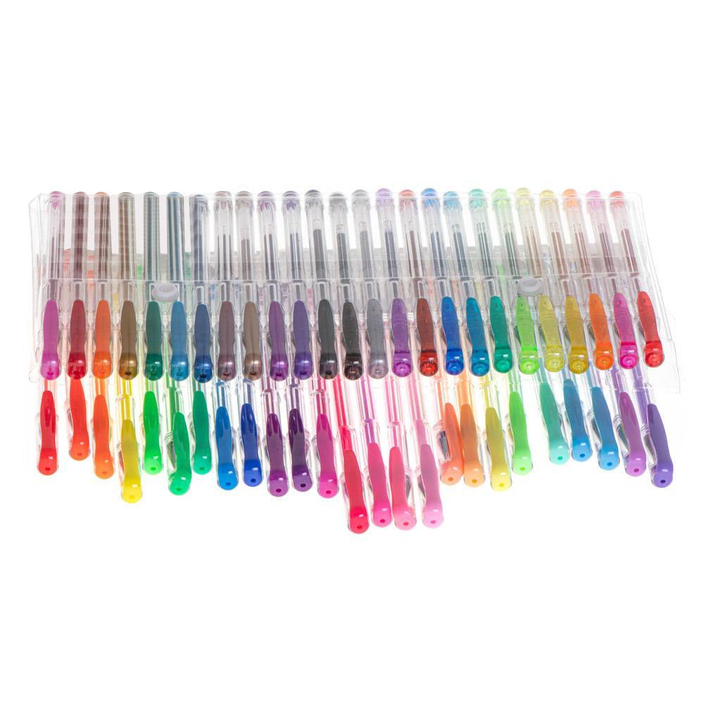 Set 50 piese Pixuri cu Gel Multicolor cu sclipici (glitter)