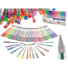 Set 50 piese Pixuri cu Gel Multicolor cu sclipici (glitter)
