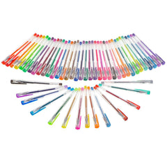Set 50 piese Pixuri cu Gel Multicolor cu sclipici (glitter)
