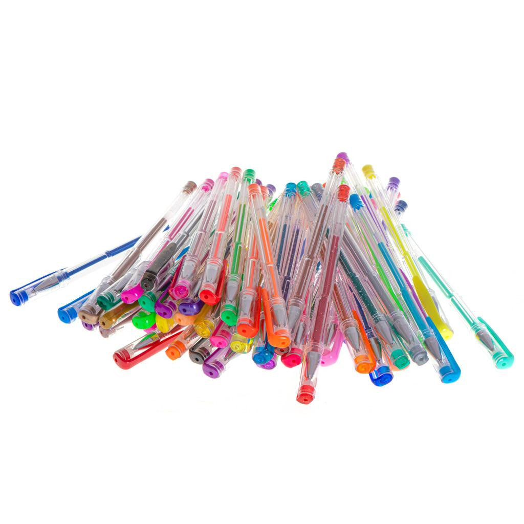 Set 50 piese Pixuri cu Gel Multicolor cu sclipici (glitter)
