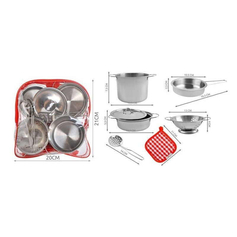 Set accesorii bucatarie copii 13 Piese din metal 2 Design Realist