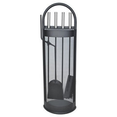 Set accesorii semineu otel cleste carlig perie lopata suport depozitare negru