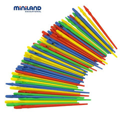 Set ace mari pentru insirat Miniland 100 buc
