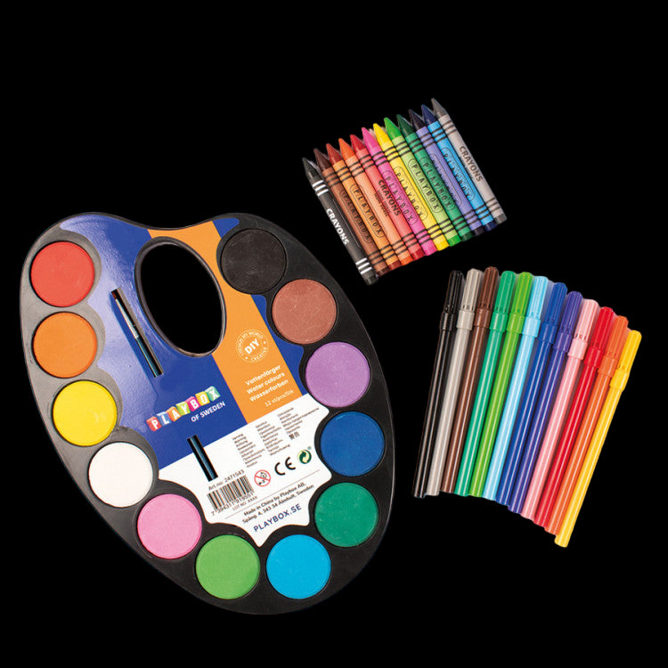 Set Acuarele Carioci si Creioane Colorate Starter