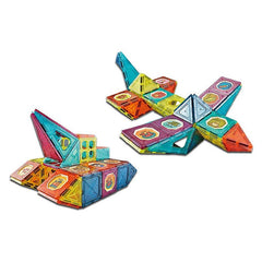 Set constructii magnetic 77 piese Castel multicolor Creativ Procart
