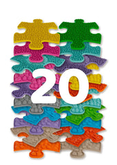Set covorase ortopedice senzoriale puzzle Mini Puzzle Muffik