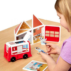 Set de joaca magnetic Statia de Pompieri- Melissa & Doug