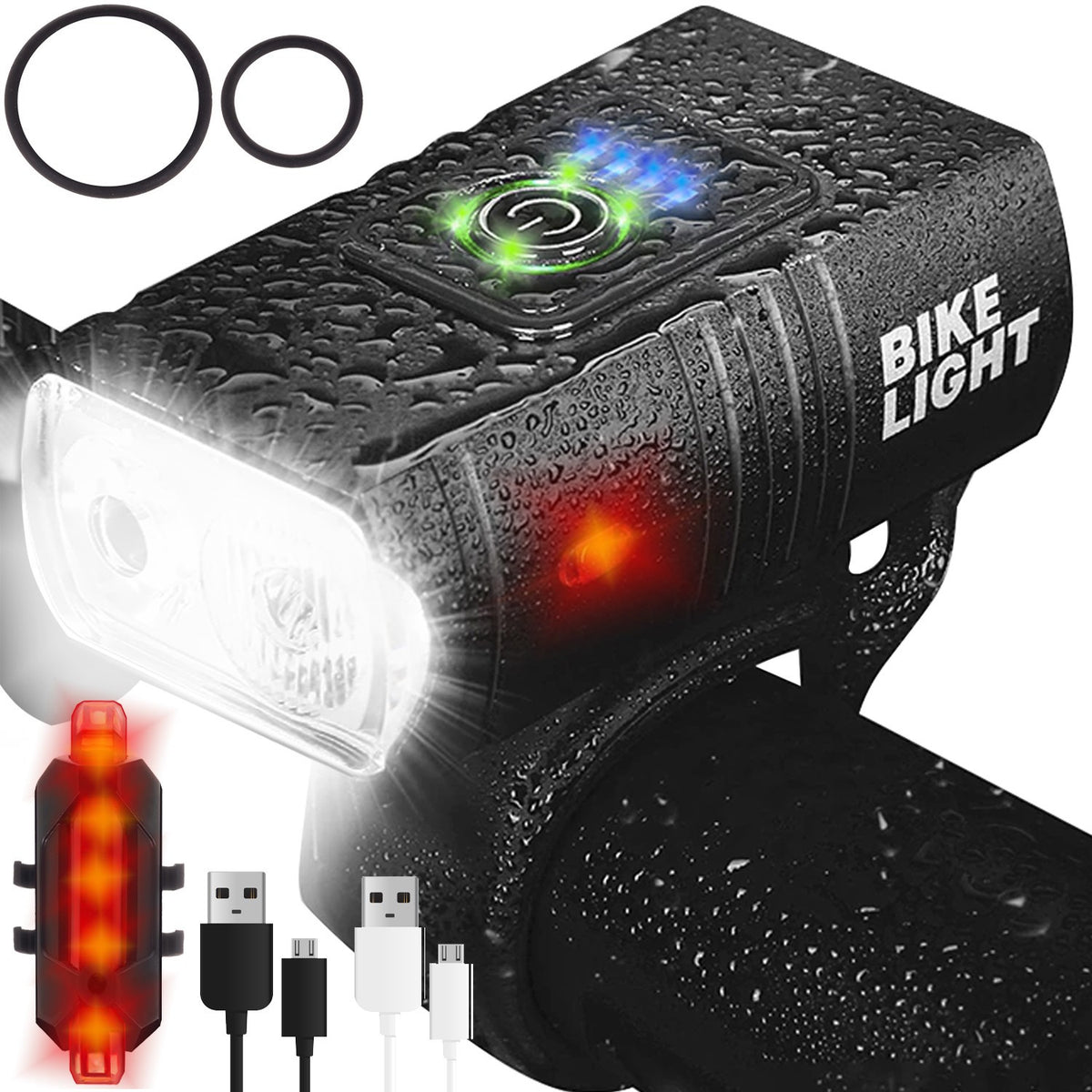 Set far si stop incarcare usb autonomie 4 ore 67 moduri iluminare ipx6