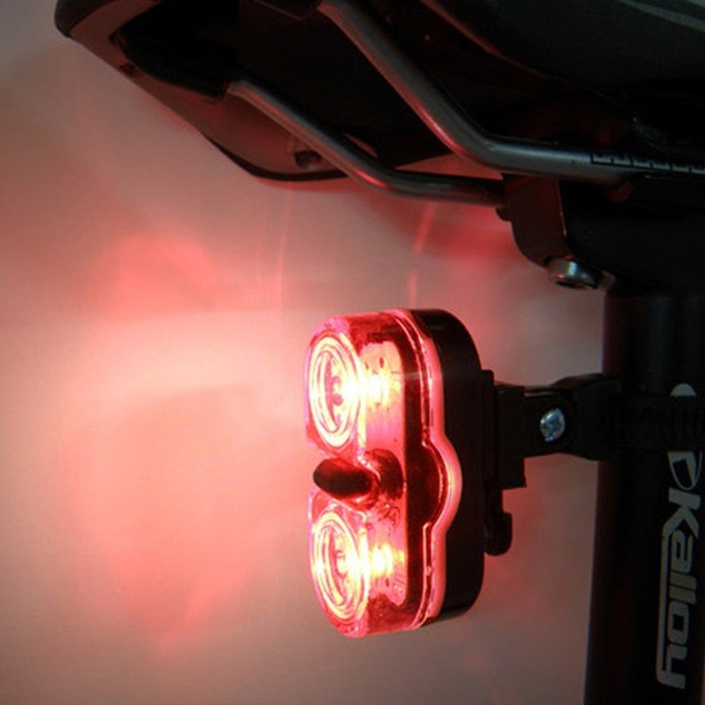 Set far si stop pentru bicicleta lumini led siguranta ip44 curea fixare alimentare baterii