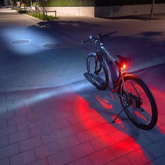 Set far si stop pentru bicicleta lumini led siguranta ip44 curea fixare alimentare baterii