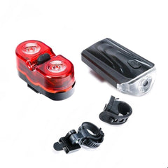 Set far si stop pentru bicicleta lumini led siguranta ip44 curea fixare alimentare baterii