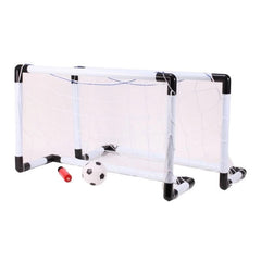 Set fotbal 2 porti cu plasa 62x42x31 cm pompa si minge incluse
