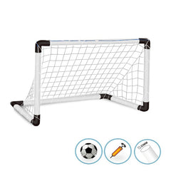 Set fotbal 2 porti cu plasa 62x42x31 cm pompa si minge incluse