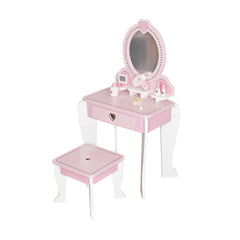 Set infrumusetare pentru Fetite scaunel si oglinda 6 Accesorii lemn