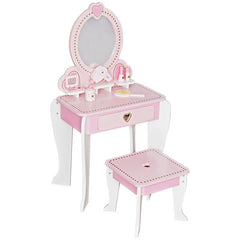 Set infrumusetare pentru Fetite scaunel si oglinda 6 Accesorii lemn