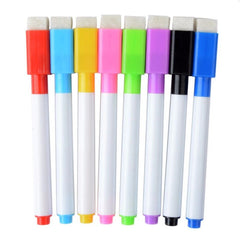 Set Marker pentru tabla magnetica capac cu magnet si burete pentru sters