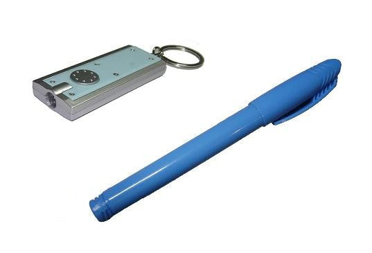Set Marker Permanent Invizibil cu Breloc UV security